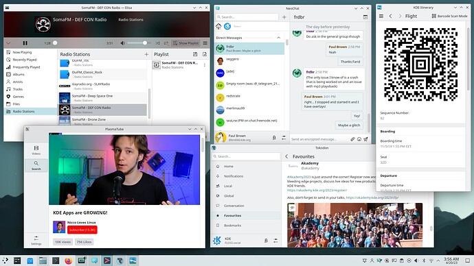 KDE apps with new versions