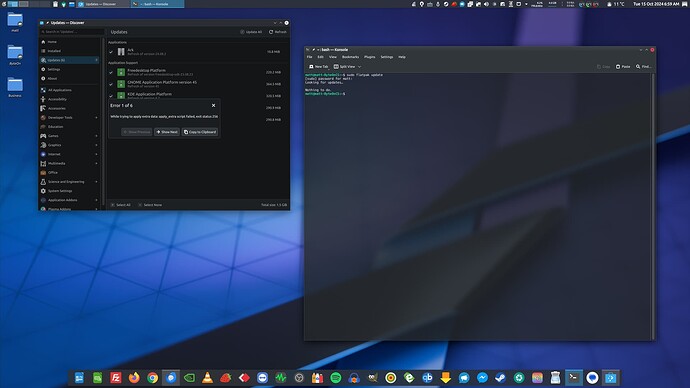 Discover flatpak issue