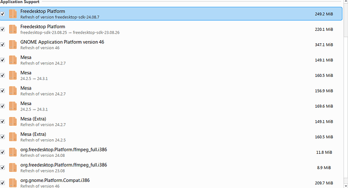 Flatpak mesa issue