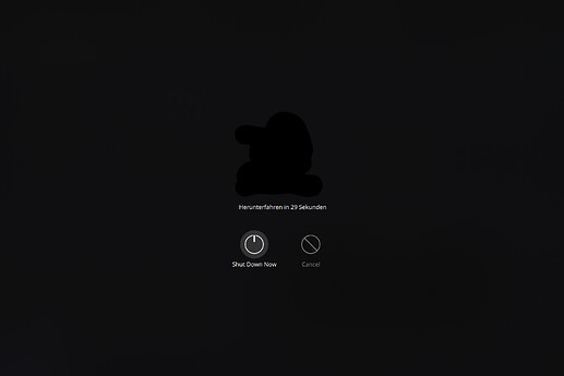 Picture 3: Shut Down Screen