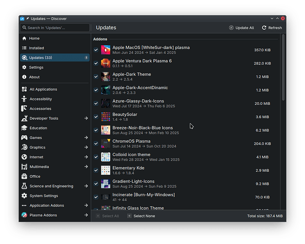 Theme updates