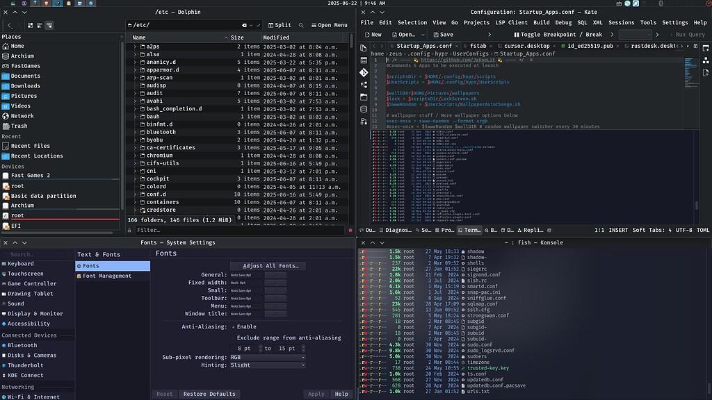 UI fonts and window elements all 200% of what is should be - ongoing ...