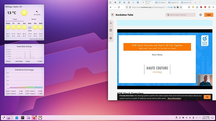 Translucent widgets