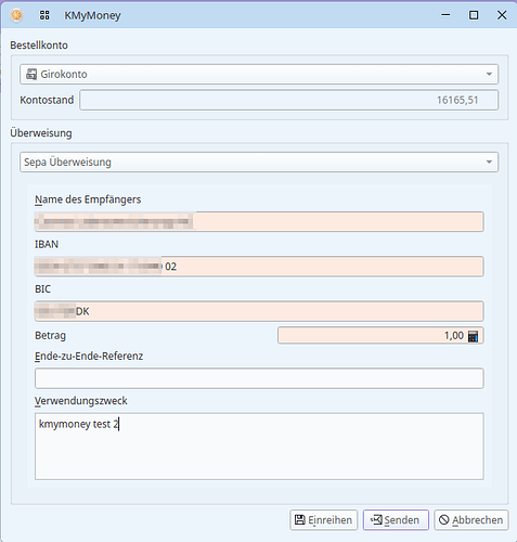 kmymoney-überweisung