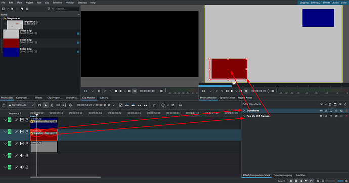 popup on clips