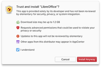 a screenshot of Flatpak Installer from Pantheon, taken from its GitHub repository