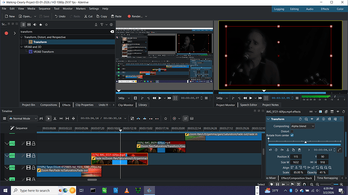 Kdenlive-Flash Issue during cross fade - Opacity Setting