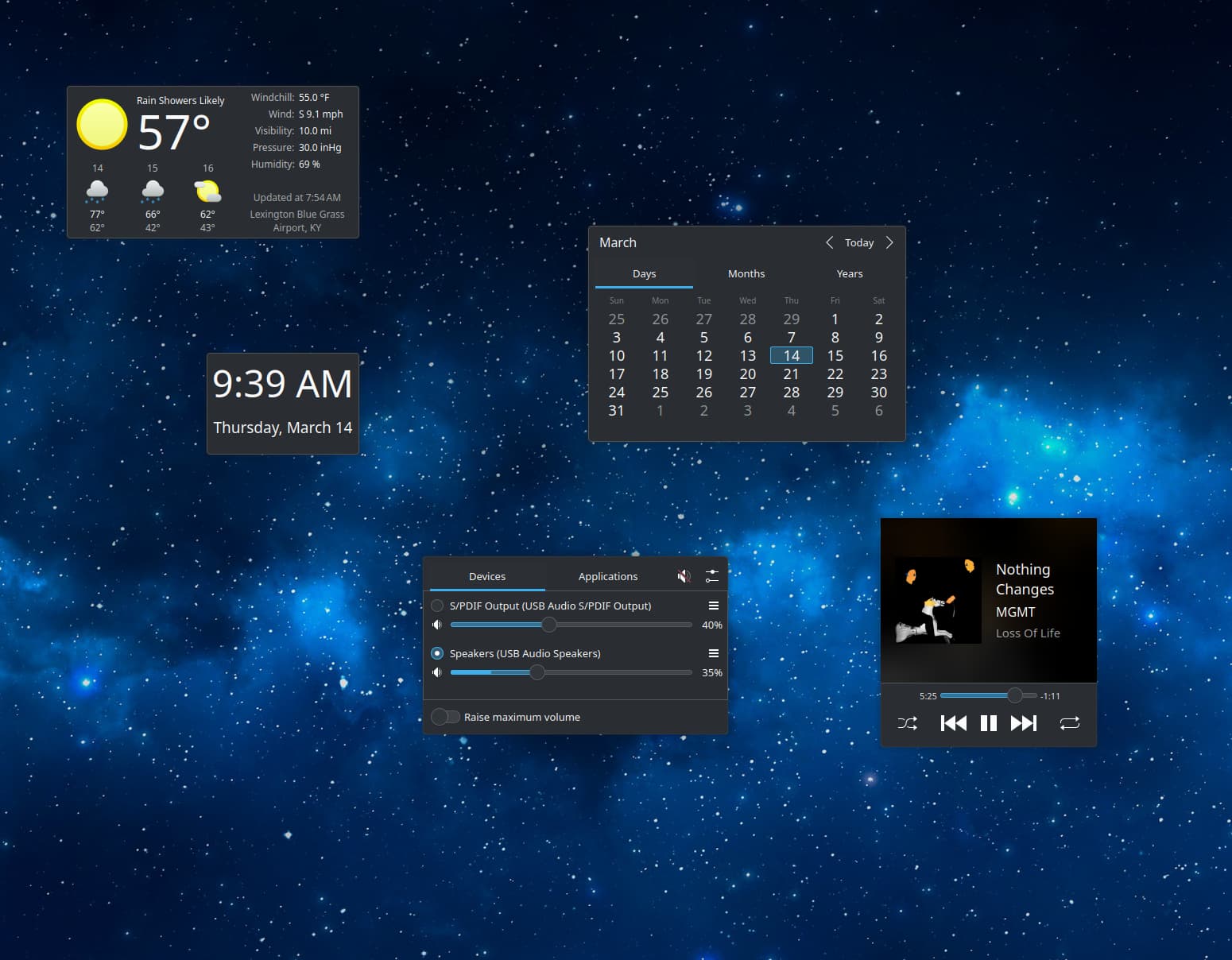 Widgets work fine when floating - but become giant icons in a dock ...