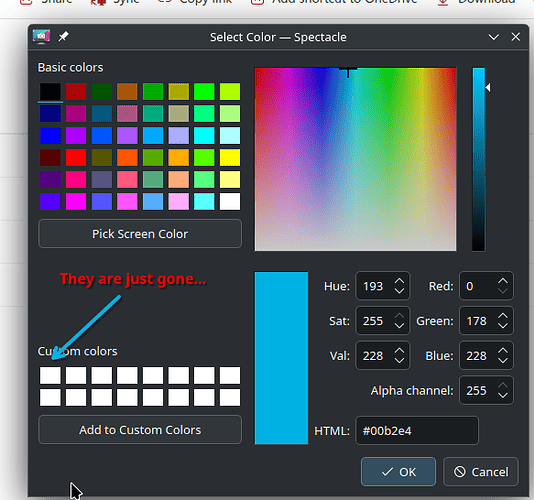 custom color problem