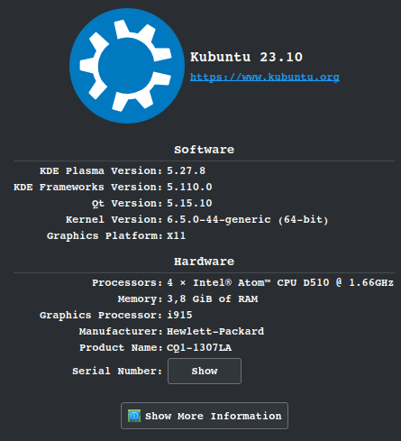 Kubuntu 23.10